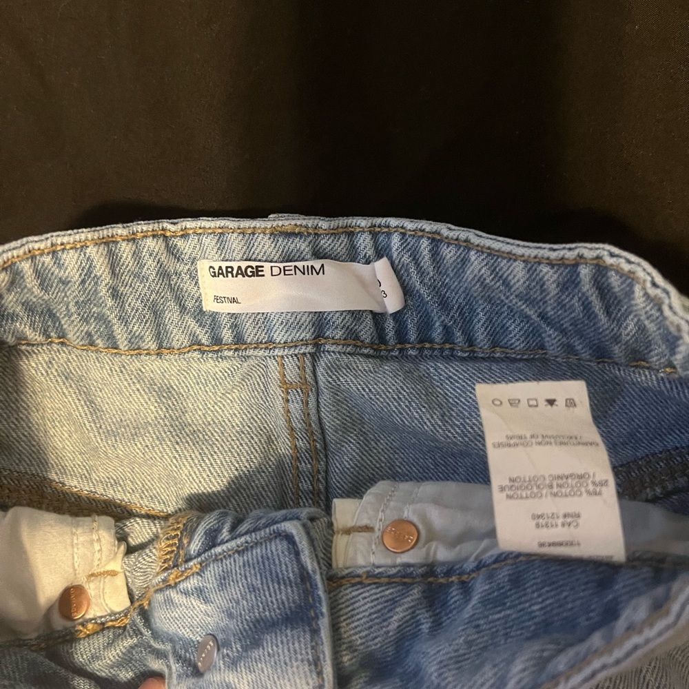 Garage Distressed distressed “festival” shorts